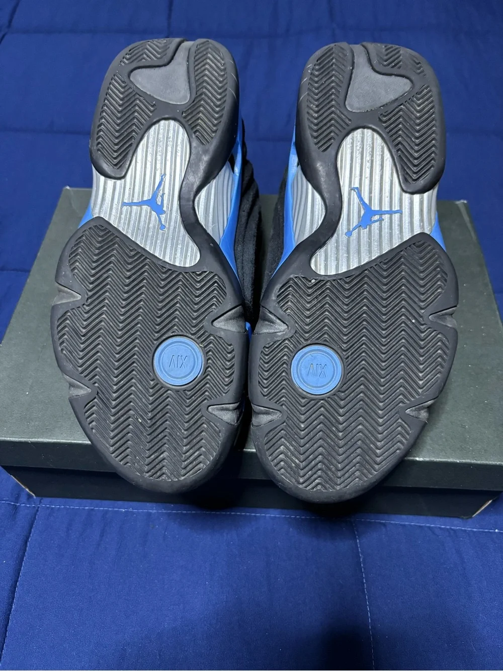 Jordan 14 Retro Black University Blue 2026 Size 8.5